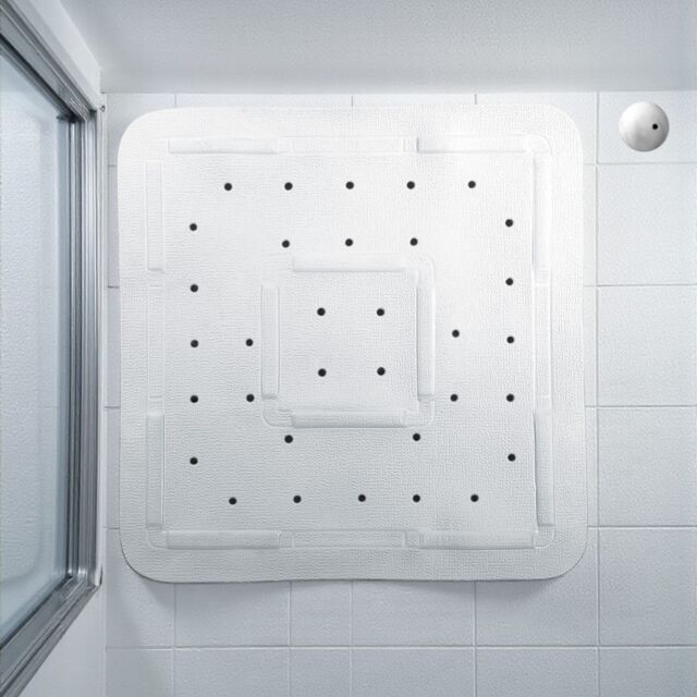 Showerdrape Comfy White 55cm Anti-slip Shower Mat - image 1