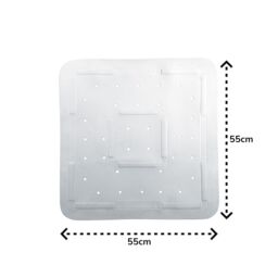 Showerdrape Comfy White 55cm Anti-slip Shower Mat - thumbnail 2