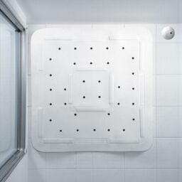 Showerdrape Comfy White 55cm Anti-slip Shower Mat - thumbnail 1