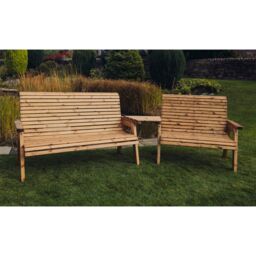 Churnet Valley Garden Furniture Ltd Valley 1X3B 1X2B Set with Tray - Fully Assembled - Set of Cushions Inc in Brown - thumbnail 3