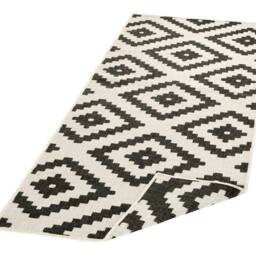 THE RUGS Malta Reversible Indoor Outdoor Rug Flatweave Polypropylene in Black - Size: 160 cm x 230 cm - thumbnail 7