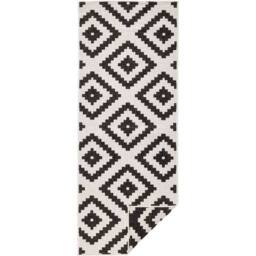 THE RUGS Malta Reversible Indoor Outdoor Rug Flatweave Polypropylene in Black - Size: 160 cm x 230 cm - thumbnail 6