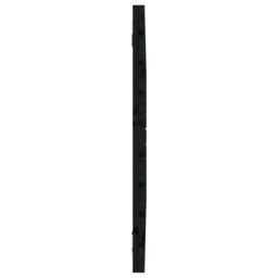 Berkfield Home Wall Headboard Black 106x3x63 cm Solid Wood Pine - Size: 106 x 3 x 63 cm - thumbnail 5