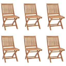 Berkfield Home Beautiful 7 Piece Garden Dining Set Solid Teak Wood in Brown - thumbnail 5