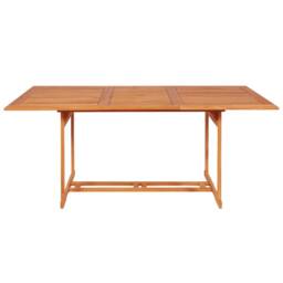 Berkfield Home Beautiful 7 Piece Garden Dining Set Solid Teak Wood in Brown - thumbnail 4