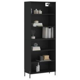 Berkfield Home Highboard Black 69.5x32.5x180 cm Engineered Wood - thumbnail 3