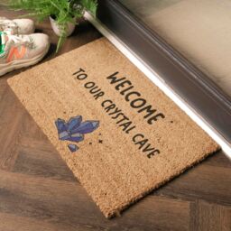 Artsy Mats Welcome To Our Crystal Cave Doormat (60 x 40cm) in Brown - Size: 40 cm x 60 cm - thumbnail 2