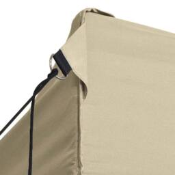 Berkfield Home Foldable Tent with 3 Walls 3x4.5 m Cream in Beige - thumbnail 3