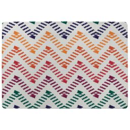 Benjamin Tate Design Freehand Horizontal Zigzag & Chevron Stripes Rug in Natural - Size: Large - thumbnail 1