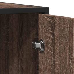 Berkfield Home Sideboard Brown Oak 92x35x76 cm Engineered Wood - Size: 92 x 35 x 76 cm - thumbnail 8