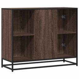 Berkfield Home Sideboard Brown Oak 92x35x76 cm Engineered Wood - Size: 92 x 35 x 76 cm - thumbnail 6