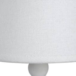 Lemon Pavilion Furniture and Decor Symi Slim Table Lamp - Linen/Wood - L22 x W22 x H45 cm - White - thumbnail 2