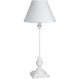 Lemon Pavilion Furniture and Decor Symi Slim Table Lamp - Linen/Wood - L22 x W22 x H45 cm - White - thumbnail 1