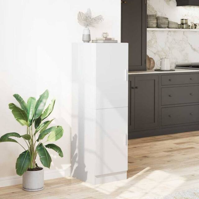 Berkfield Home Kitchen Cabinet White 38x41.5x131.5 cm Engineered Wood - image 1