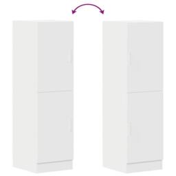 Berkfield Home Kitchen Cabinet White 38x41.5x131.5 cm Engineered Wood - thumbnail 8