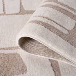 THE RUGS Loft Abstract Living Room Area Rug & Runners Soft Pile in Beige - Size: 80 cm x 150 cm - thumbnail 6