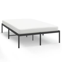 Berkfield Home Metal Bed Frame Black 120x190 cm Small Double - thumbnail 3