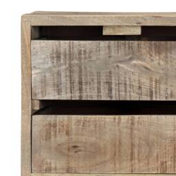 Berkfield Home Sideboard 140x30x60 cm Solid Mango Wood in Brown - Size: 140 x 30 x 60 cm - thumbnail 6