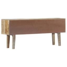 Berkfield Home Sideboard 140x30x60 cm Solid Mango Wood in Brown - Size: 140 x 30 x 60 cm - thumbnail 3