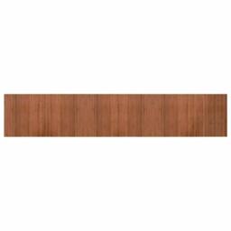 Berkfield Home Rug Rectangular Brown 60x300 cm Bamboo - Size: Medium