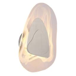 Netlighting Dorsey Wall Lamp Nickel Matt Glass Shade LED 3000K in Grey - thumbnail 1
