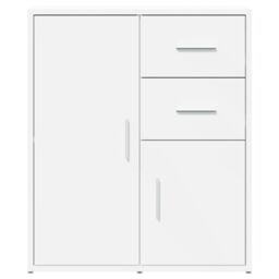 Berkfield Home Sideboards 2 pcs White 60x31x70 cm Engineered Wood - Size: 60 x 31 x 70 cm - thumbnail 5