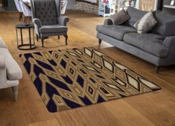 Benjamin Tate Design Geometric Tiles Rug in Natural - Size: Large - thumbnail 2