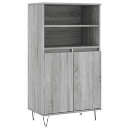 Berkfield Home Highboard Grey Sonoma 60x36x110 cm Engineered Wood - Size: 60 x 36 x 110 cm - thumbnail 3