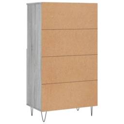 Berkfield Home Highboard Grey Sonoma 60x36x110 cm Engineered Wood - Size: 60 x 36 x 110 cm - thumbnail 8