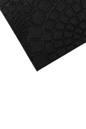 JVL Mosaic Scraper Rubber Doormat 45x75cm in Black - Size: 45 cm x 75 cm - thumbnail 4