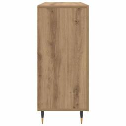 Berkfield Home Sideboard with Storage with Door Brown 90 x 34 x 80 cm Engineered wood - thumbnail 7