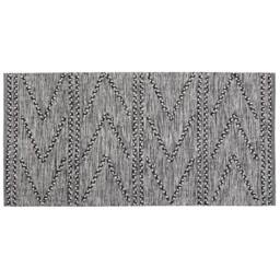 Wyld and Coco Cotton Tufted Geometric Rug Black and White 80 x 150 cm - Size: 80 cm x 150 cm - thumbnail 3