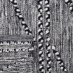 Wyld and Coco Cotton Tufted Geometric Rug Black and White 80 x 150 cm - Size: 80 cm x 150 cm - thumbnail 6