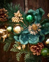 Dibor Highbury Luxury Xmas Decor Wreath Front Door Christmas Wreath 65cm in Green - thumbnail 3