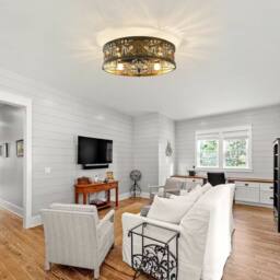 NIVOR 50cm Caged Vintage Victorian Rustic Crystal Ceiling Fans with Lights in Bronze - thumbnail 8