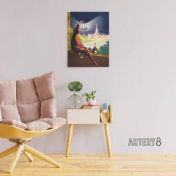 "Artery8 Benedictine Wine Vintage Advert Canvas Wall Art Print Cappiello - Size: W18"" x H24""" - thumbnail 3