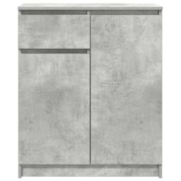 Berkfield Home Sideboard with Drawer Concrete Grey 71x35x84 cm Engineered Wood - Size: 71 x 35 x 84 cm - thumbnail 6