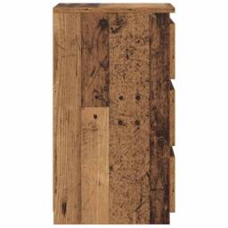 Berkfield Home Elegant Bedside Cabinets 2 pcs Old Wood 40x35x62.5 cm Engineered Wood in Brown - thumbnail 6