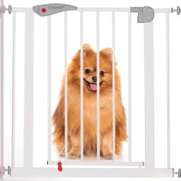 Crystals Home Baby Safety Gate Pet Dog Barrier Stair Doorway Guard 70x76cm in White - Size: 70x76 cm - thumbnail 2