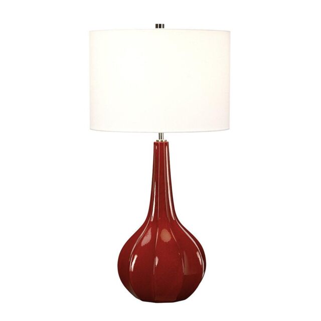 Netlighting Upton 1 Light Table Lamp E27 in Red - image 1