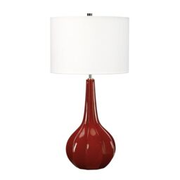 Netlighting Upton 1 Light Table Lamp E27 in Red - thumbnail 2