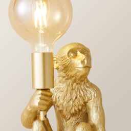 ValueLights George Monkey Gold Table Lamp - thumbnail 3