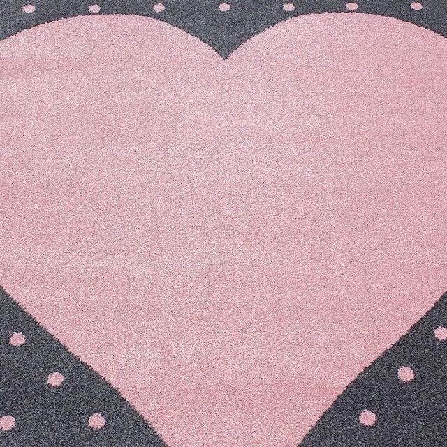 Bravich LTD Kids Circle Heart Rug - Bambi in Pink - Size: 120 cm diameter - image 1