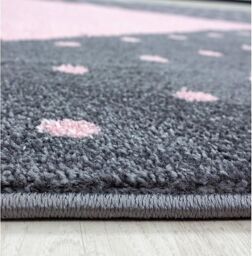 Bravich LTD Kids Circle Heart Rug - Bambi in Pink - Size: 120 cm diameter - thumbnail 2