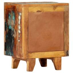 Berkfield Home Hand Carved Bedside Cabinet 40x30x50 cm Solid Reclaimed Wood - Size: 40 x 30 x 50 cm - thumbnail 4