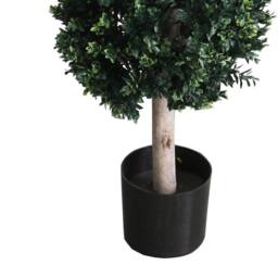 Leaf 150cm UV Protected Triple Ball Topiary Tree Artificial Premium in Green - thumbnail 4