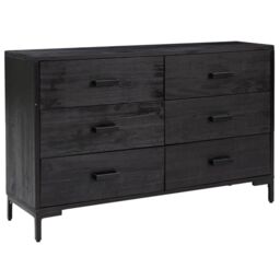 Berkfield Home Sideboard Black 110x35x70 cm Solid Pinewood - Size: 110 x 35 x 70 cm - thumbnail 2