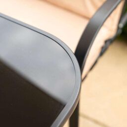 Hectare Reclining 6 Seater Patio Dining & Leisure Set with Parasol in Beige - thumbnail 6