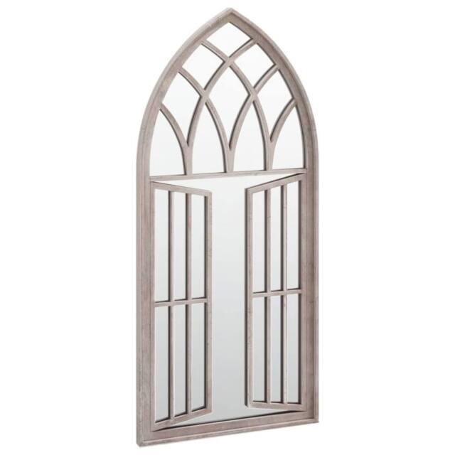 Berkfield Home Decorative Garden Mirror Sand 100x45 cm Iron for Outdoor Use in Beige - image 1