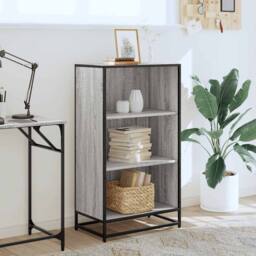 Berkfield Home Modern Book Cabinet Grey Sonoma 60x35x107.5 cm Engineered Wood - thumbnail 1